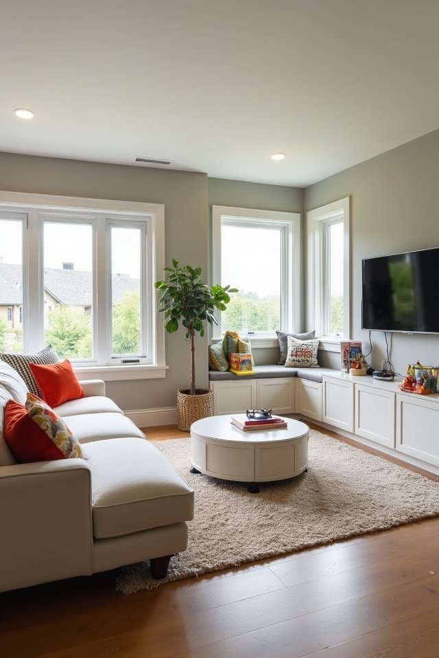 family friendly living room