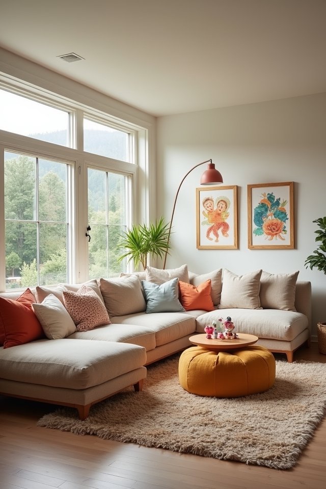 family friendly living room design