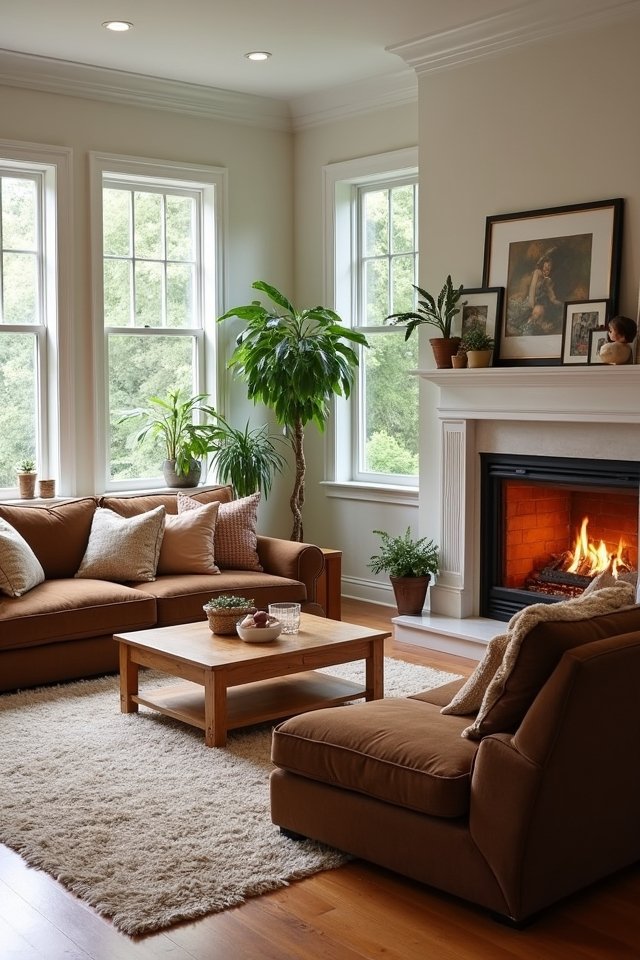 family friendly living room layout