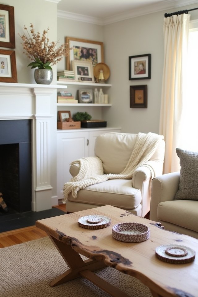 family inspired living room decor