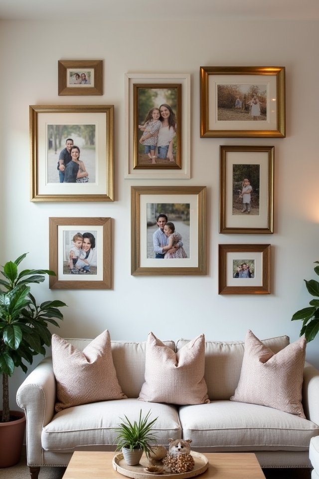 family photo gallery wall