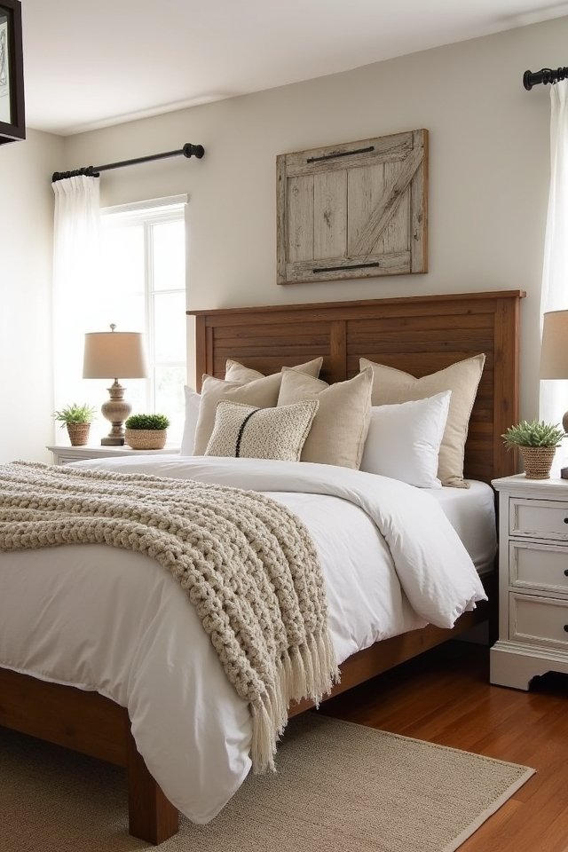 farmhouse chic bedroom decor