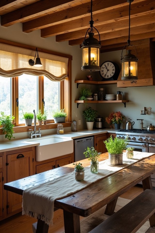 farmhouse kitchen warmth and charm