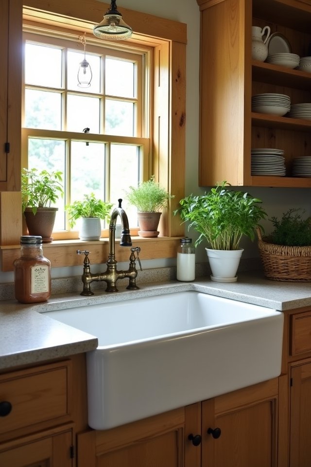 farmhouse sink adds charm