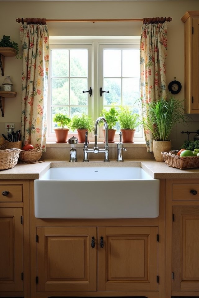 farmhouse sink adds charm