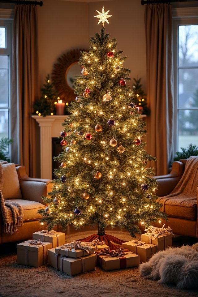 festive christmas tree centerpiece