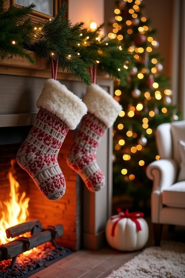 festive personalized holiday stockings