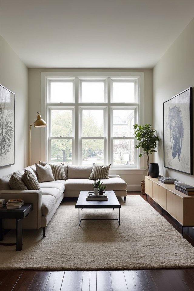 floating furniture conversation nook