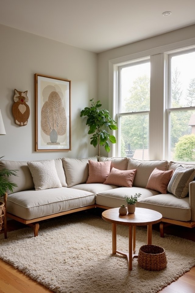 floating sectional living room