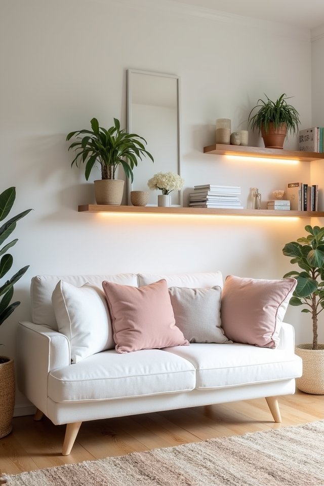 floating shelves for style