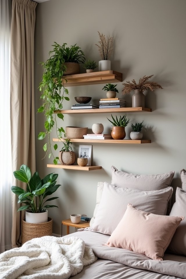 floating shelves for style