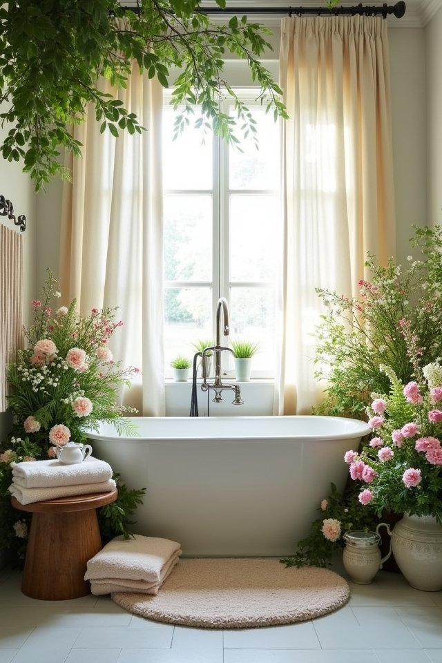 floral beauty for bathrooms