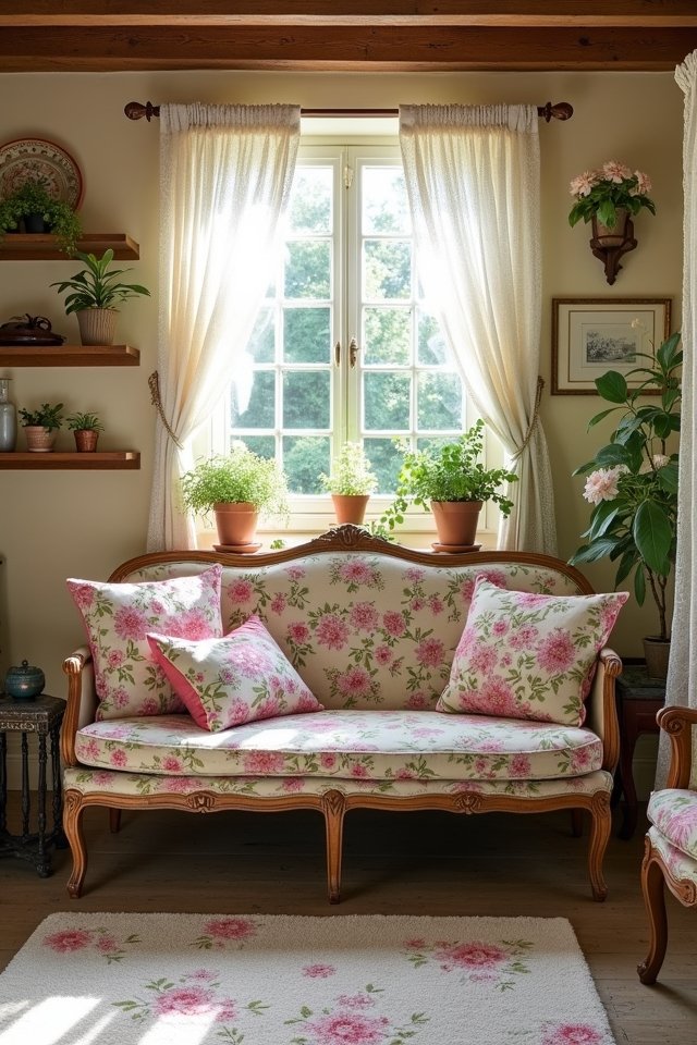 floral fabrics for cozy charm