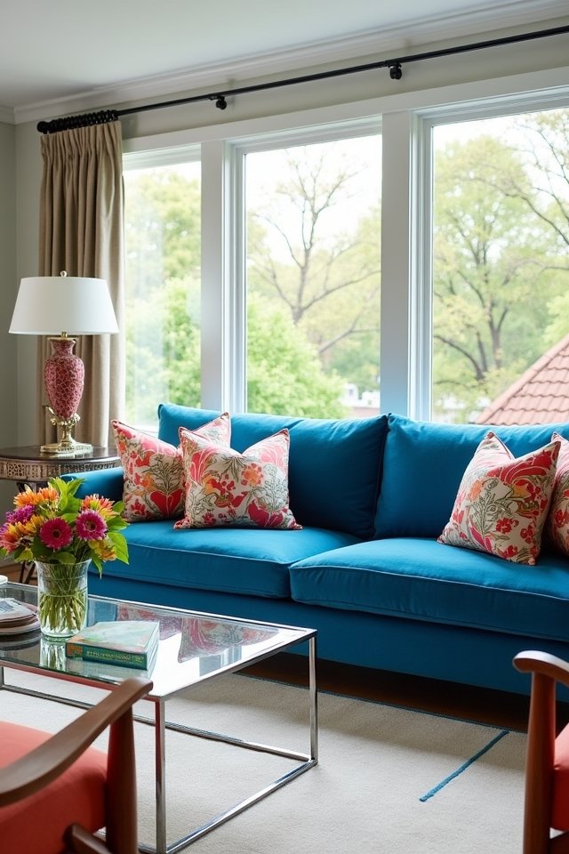 floral prints enhance living space