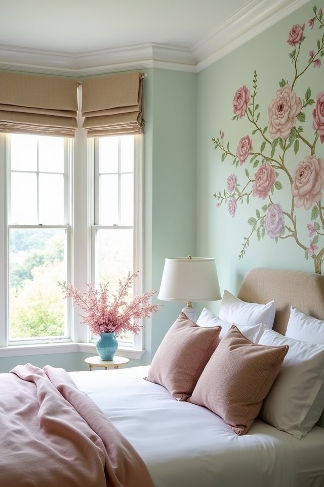 floral wall transformation ideas