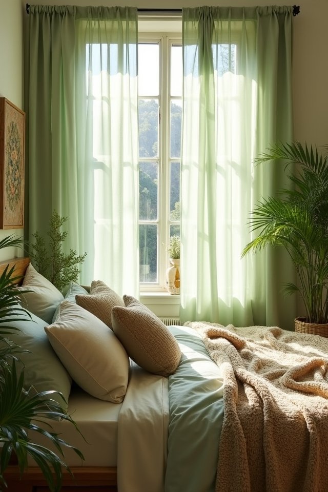 flowing fabric window treatments