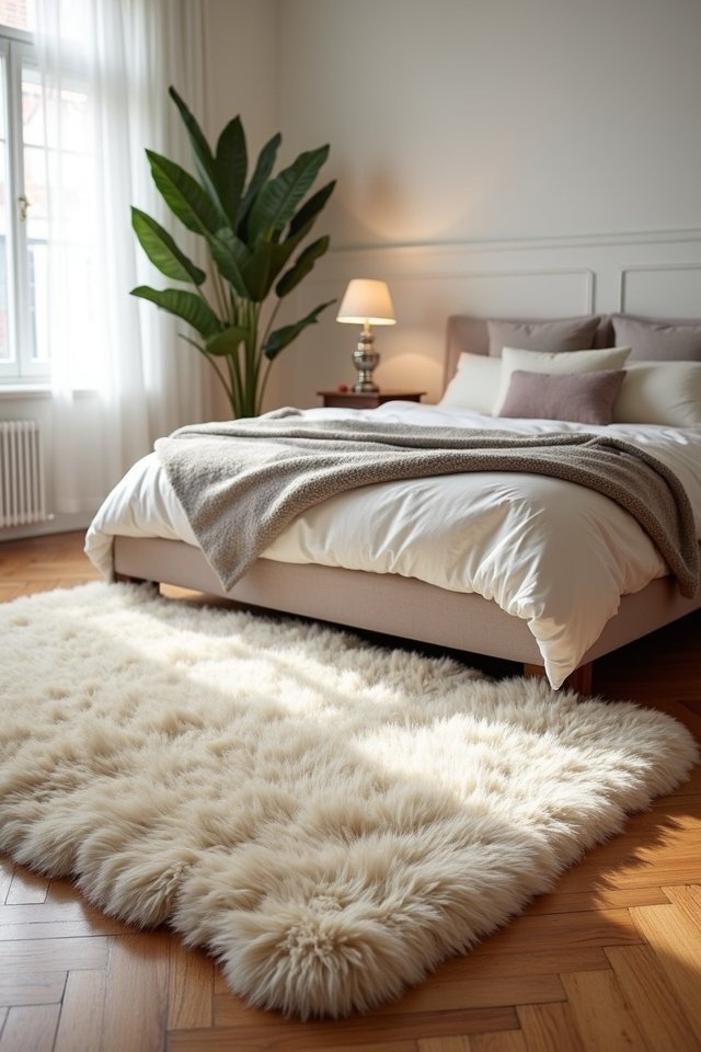 fluffy rugs create cozy bliss