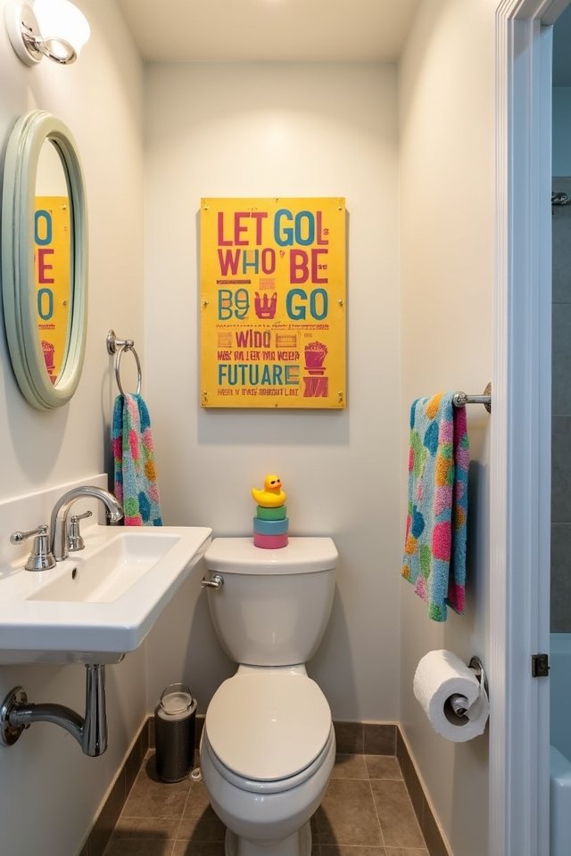 flush worries embrace laughter