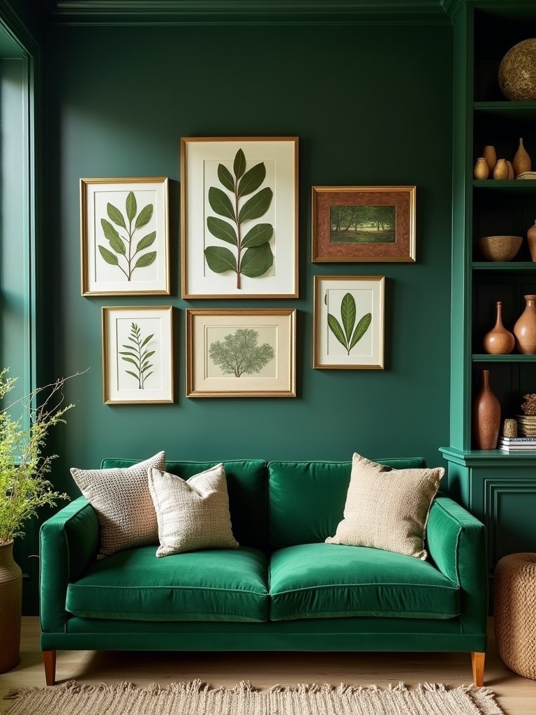 forest green cozy decor