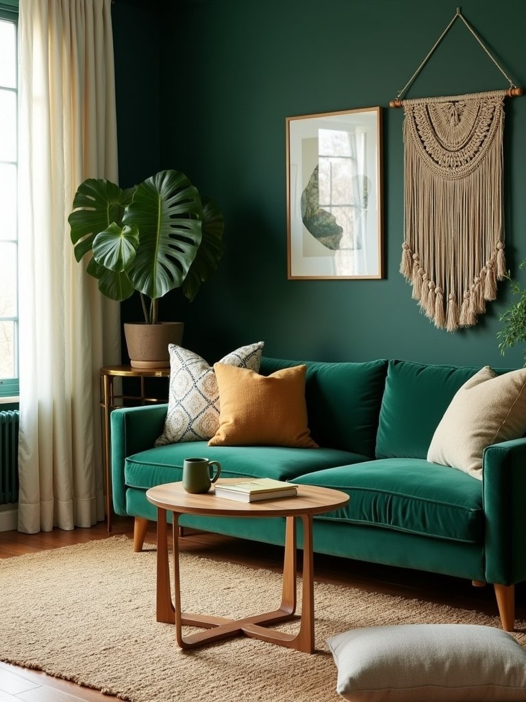 forest green cozy retreat