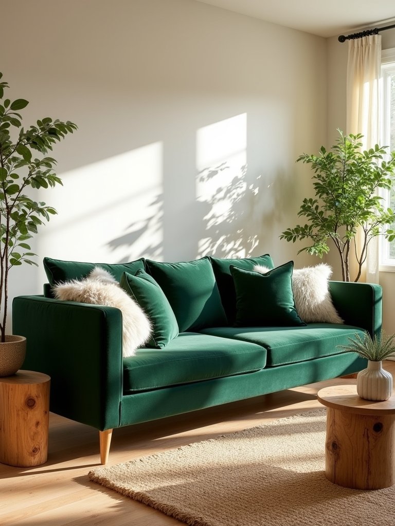 forest green seating elegance