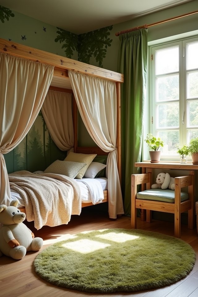 forest themed toddler bedroom colors