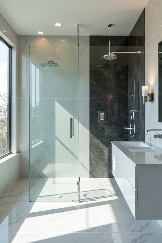 frameless glass shower elegance