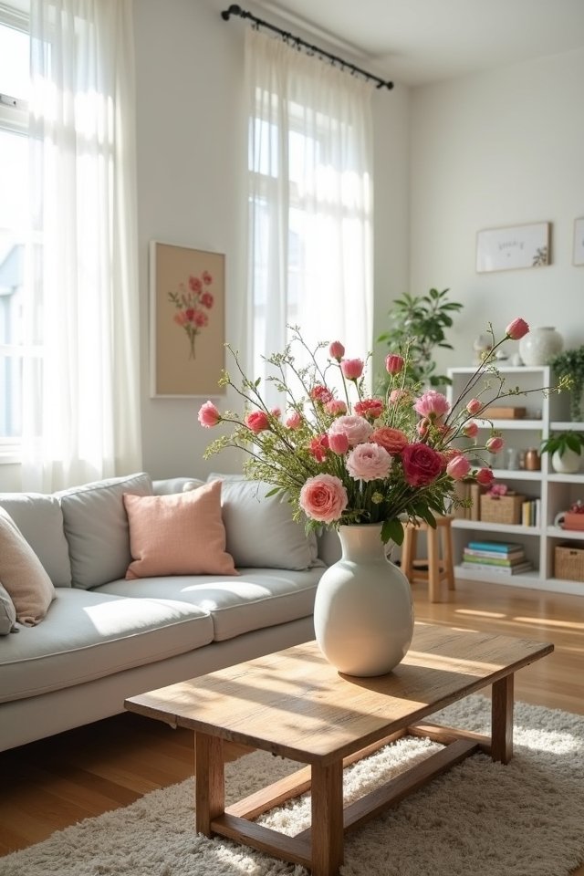 fresh flowers brighten spaces