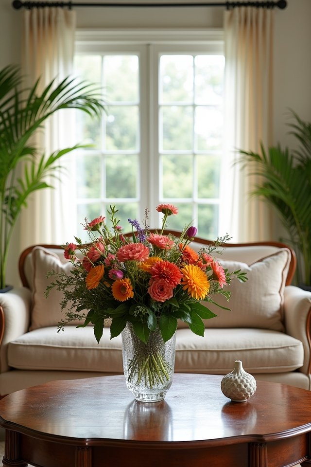 fresh flowers enhance ambiance