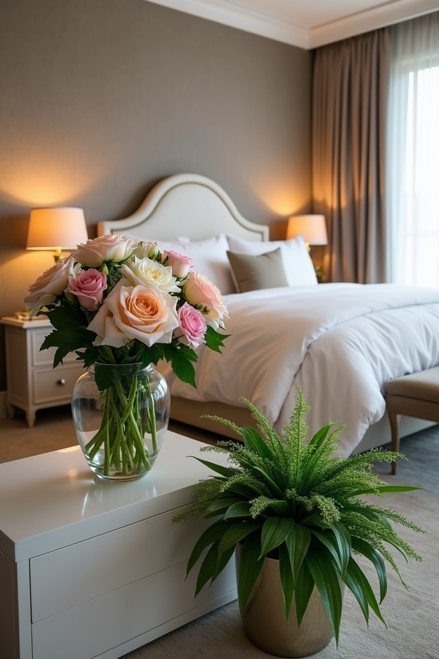 fresh flowers enhance decor
