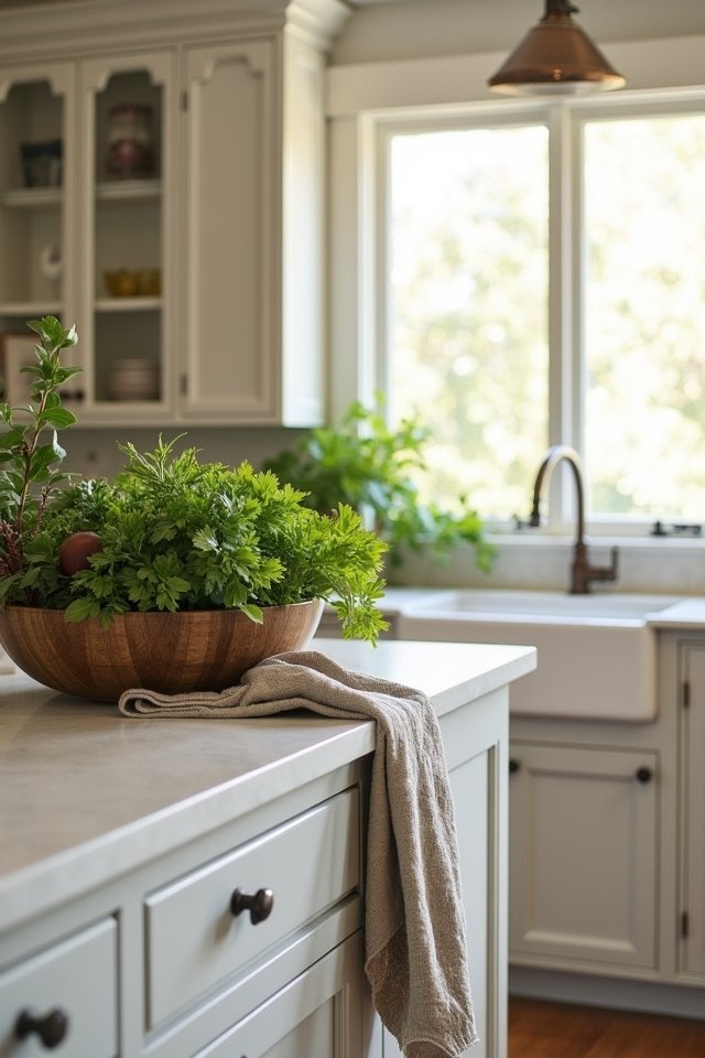 fresh greens soft neutrals