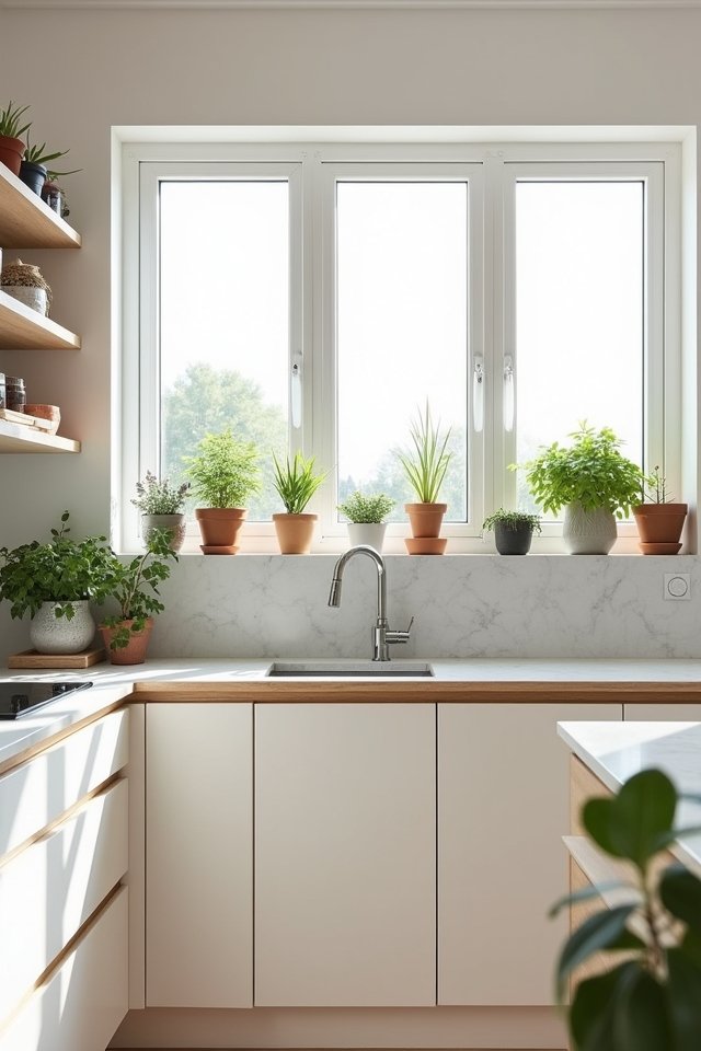 fresh herbs and greenery