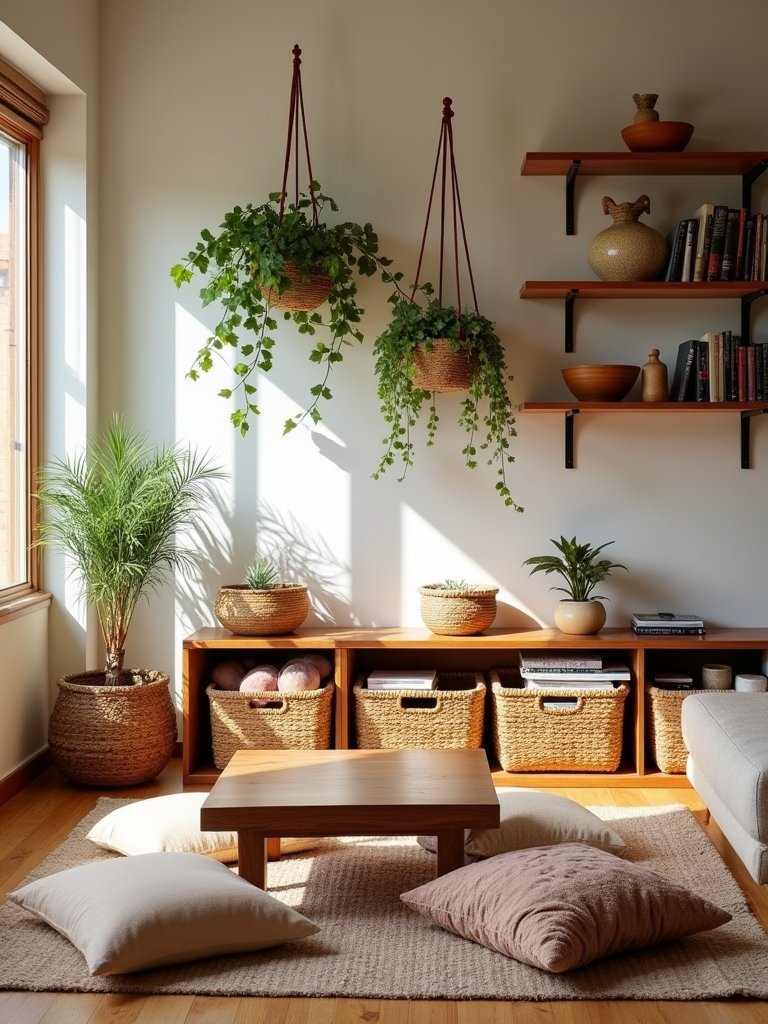 functional cozy bohemian decor
