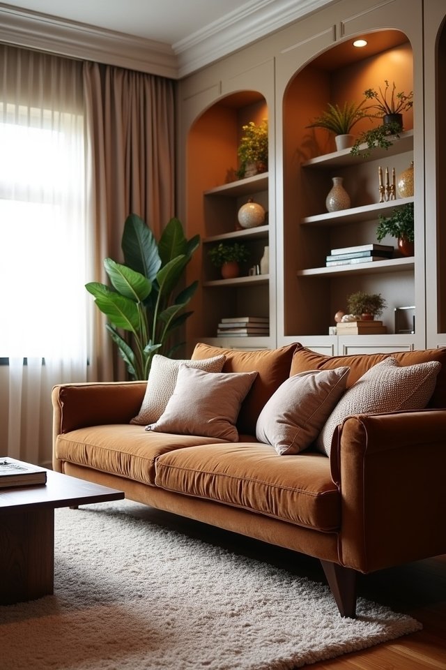functional elegant built in shelving