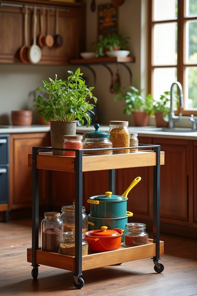 functional multi tiered kitchen storage