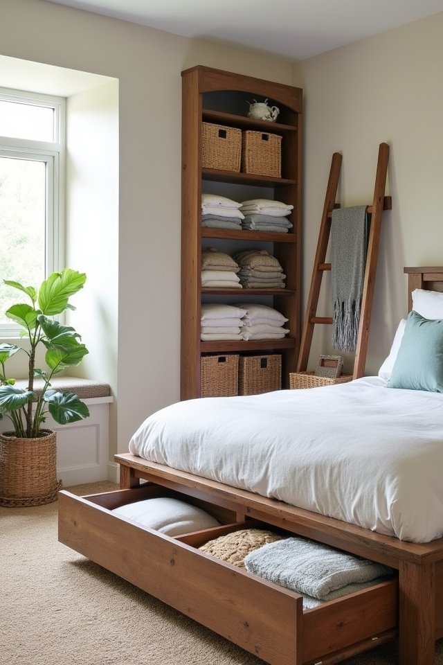 functional storage for bedrooms