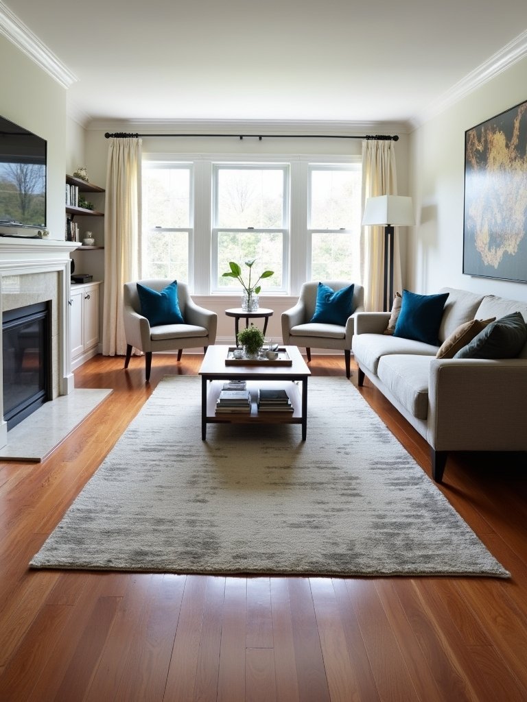 furniture arrangement for flow