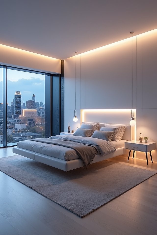 futuristic sleek sleeping space