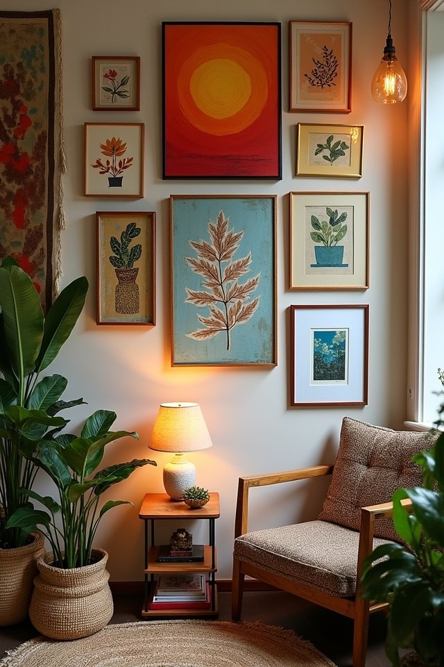 gallery wall of personality