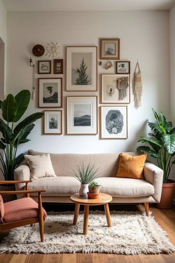 gallery wall with memories