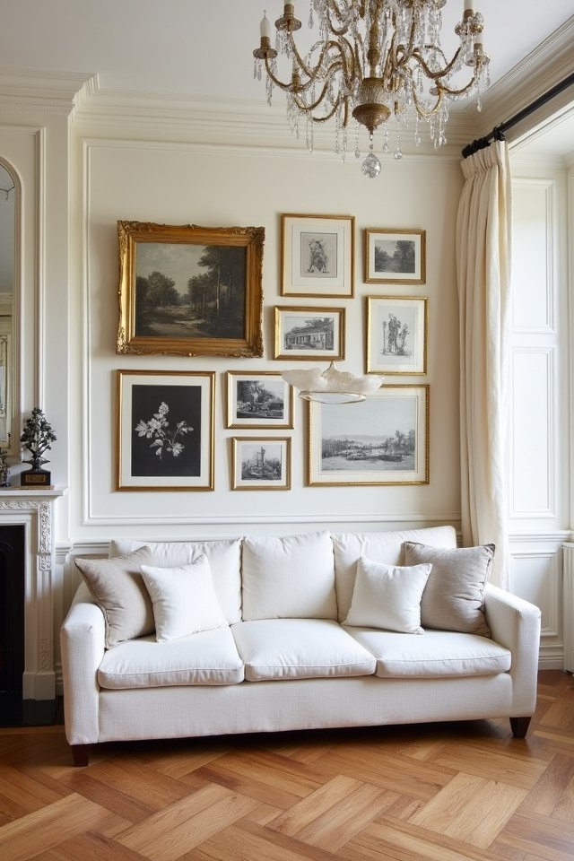 gallery wall with personality