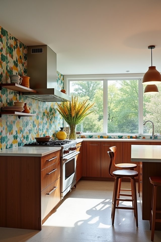 geometric designs energize kitchens