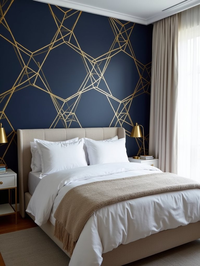 geometric designs for bedrooms