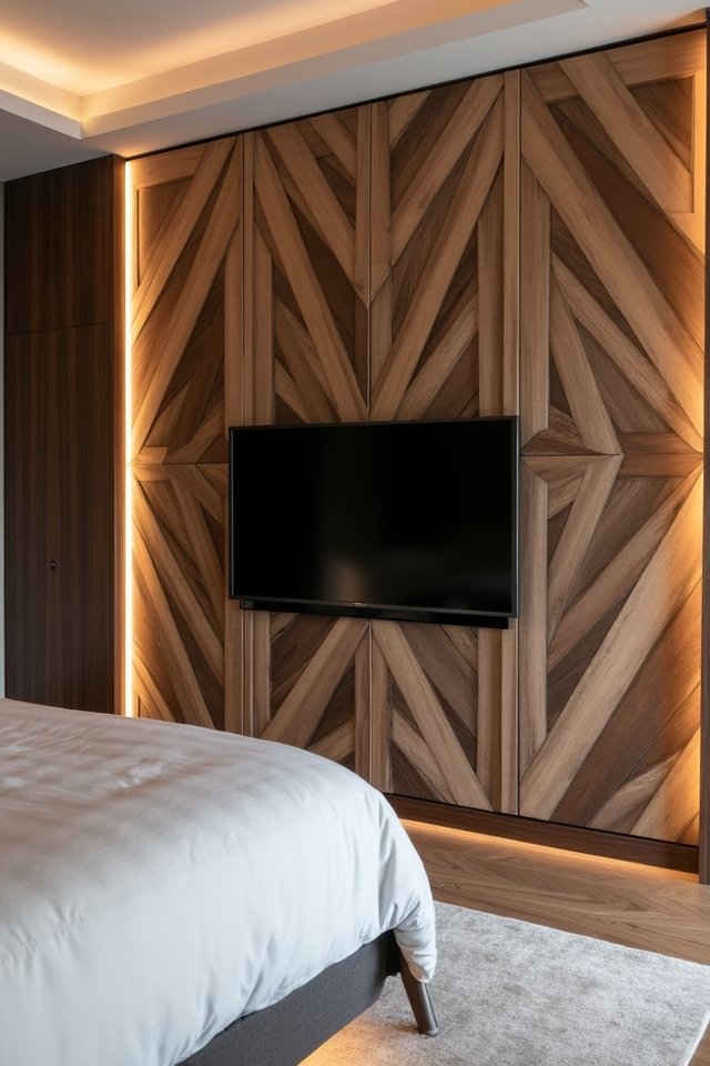 geometric wood pattern elegance