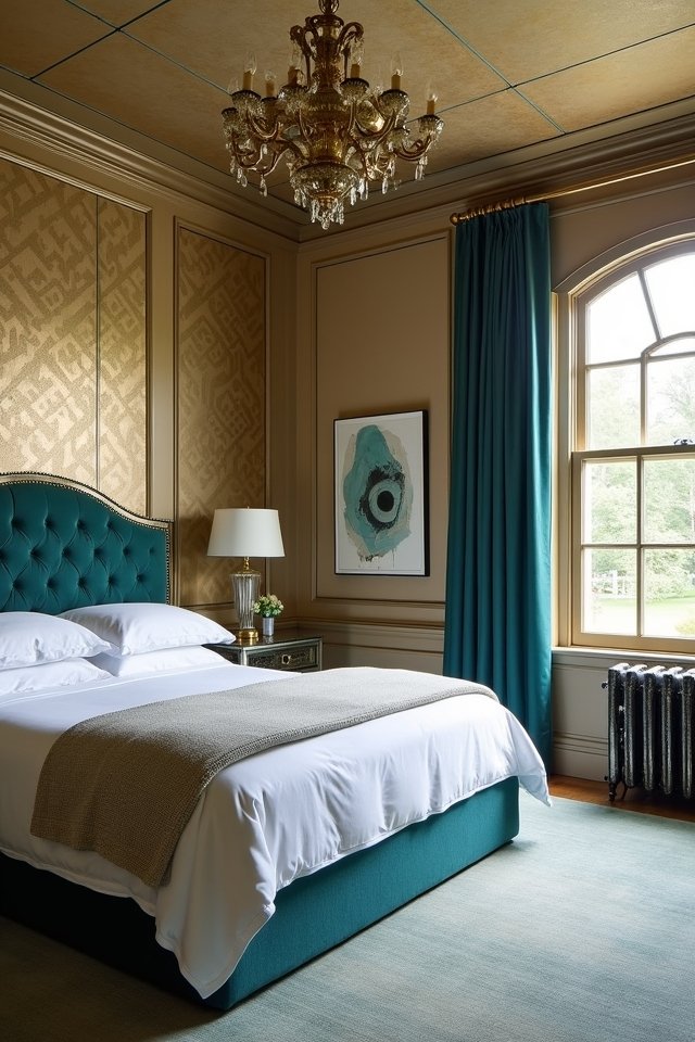 glamorous art deco bedroom