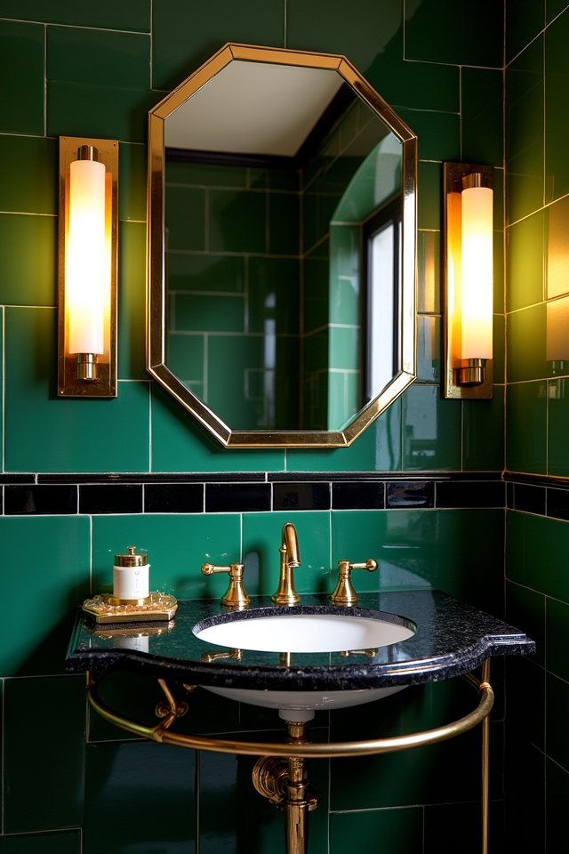 glamorous art deco lighting