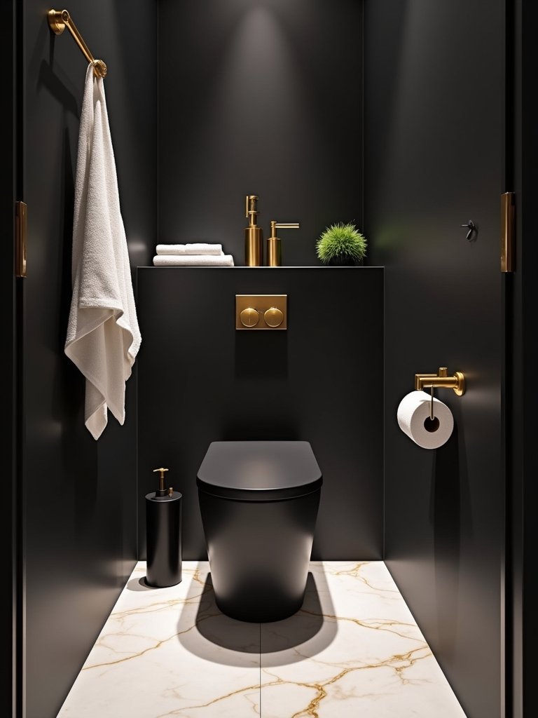 glamorous black and gold