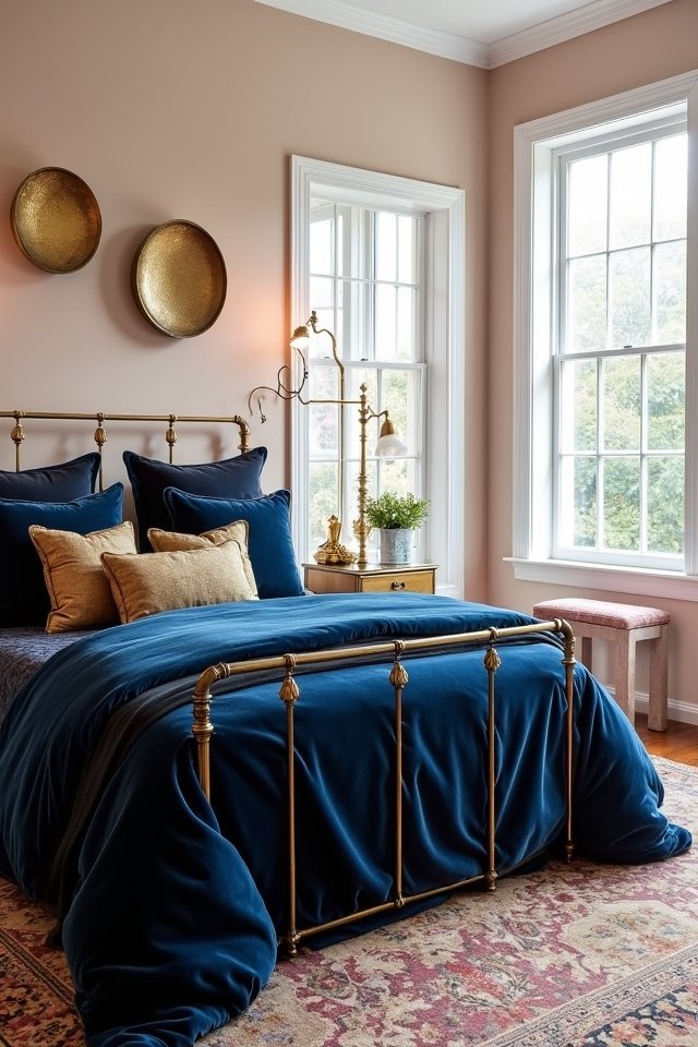 glamorous gold metallic accents