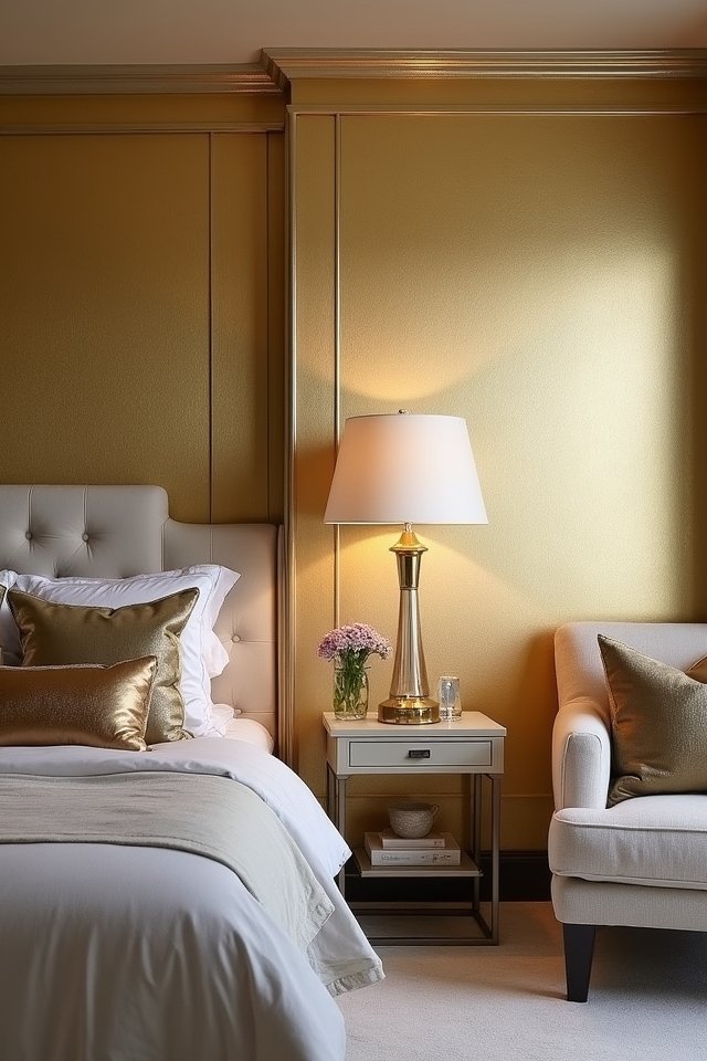 glamorous metallic accent ideas