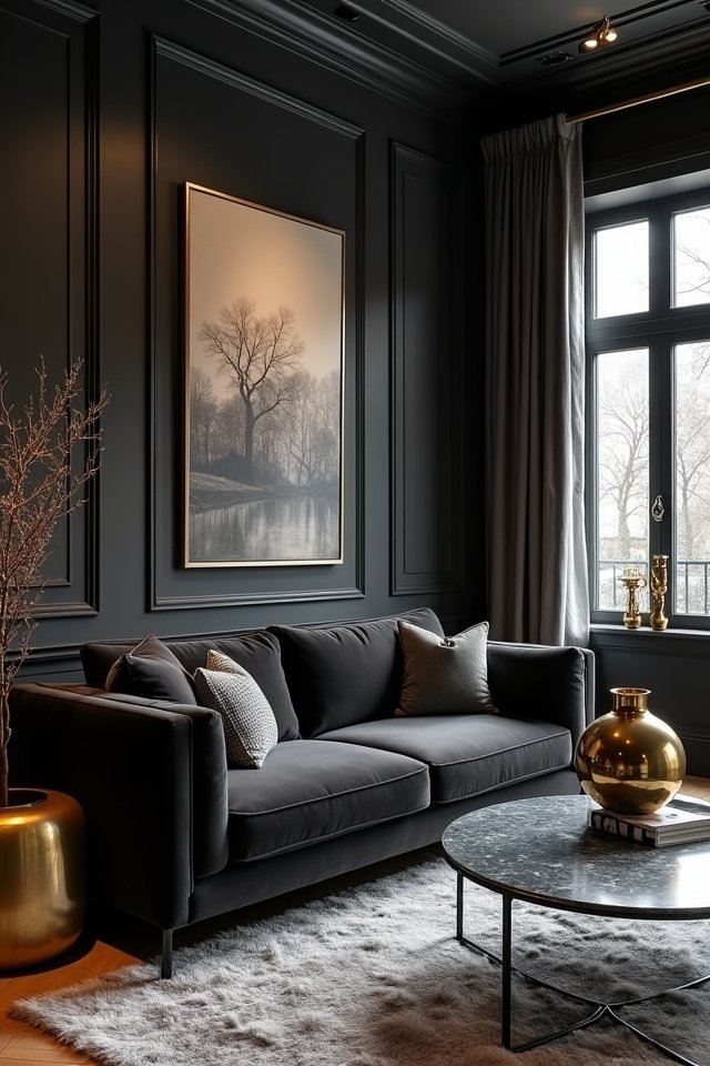 glamorous metallic accent mixing